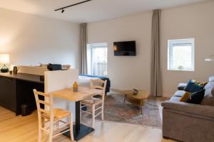 TV a/nebo společenská místnost v ubytování Li Ter Hôtel