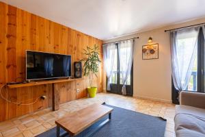 TV a/nebo společenská místnost v ubytování Appartement tout confort , centre Loudenvielle
