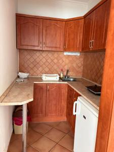 Kuchyň nebo kuchyňský kout v ubytování Noemi Apartman