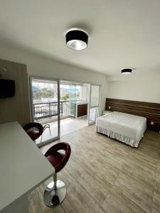 Postel nebo postele na pokoji v ubytování Moderno apartamento em Jundiaí + 49 fotografií