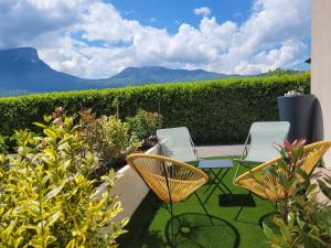 Nespecifikovaný výhled na hory nebo výhled na hory při pohledu z apartmánu