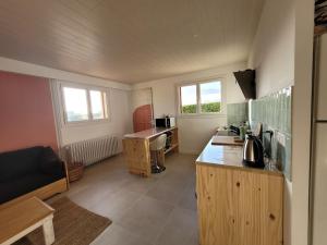 TV a/nebo společenská místnost v ubytování Appartement 1 à 4 personnes entre lacs vignes et montagnes