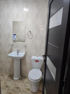 Koupelna v ubytování Resta hostel + 1 fotografie