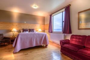 Postel nebo postele na pokoji v ubytování Hotel Latrabjarg