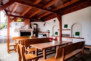 Kuchyň nebo kuchyňský kout v ubytování Penzion Seidl