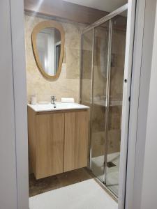 Ένα μπάνιο στο Casa Gioia Maisonette à Sotta