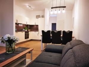 Køkken eller tekøkken på Heskeshof Ferienwohnungen