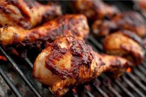 a group of food on a barbecue grill at Villa Ali in Galle