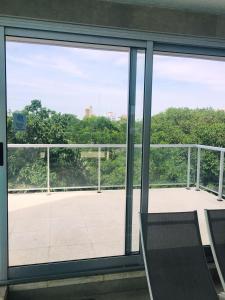 a view from a window in a building at RENTAL SUITES CAMPANA in Campana