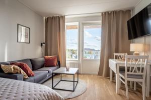 Posezení v ubytování Injoy Premium Hotel Uppsala