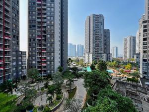 Nespecifikovaný výhled na destinaci Jakarta nebo výhled na město při pohledu z apartmánu