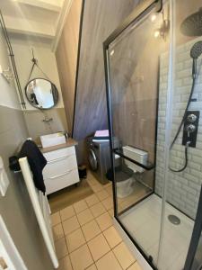 Koupelna v ubytování Maison calme