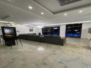 TV a/nebo společenská místnost v ubytování Aroma Chalet