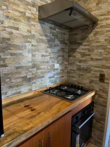 Η κουζίνα ή μικρή κουζίνα στο Casa Amayita