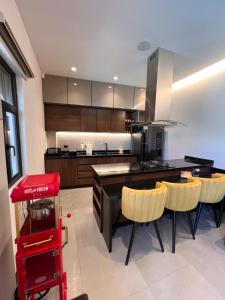 Kuchyň nebo kuchyňský kout v ubytování GZ GUEST HOUSE