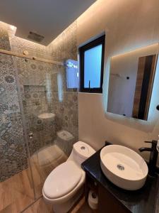 Koupelna v ubytování GZ GUEST HOUSE