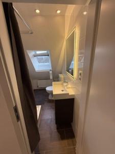 Koupelna v ubytování Ferienwohnung Sohnreystr DG