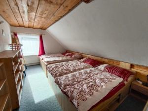 a bedroom with two beds in a room at Parádní chalupa in Semily