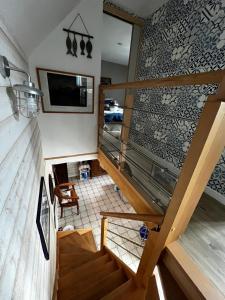 TV a/nebo společenská místnost v ubytování Penty bigouden 18ème classé 2** jardin en ville