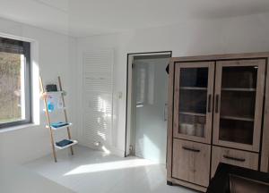 a room with a cabinet and a ladder and a window at Villa AIMÉ SALMCHÂTEAU in Vielsalm +14 photos