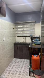 Kuchyň nebo kuchyňský kout v ubytování Oluremilekun The home of beauty and fun