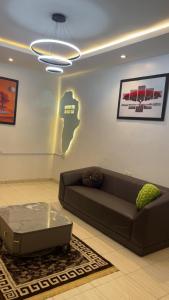 Posezení v ubytování Oluremilekun The home of beauty and fun