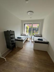 Et opholdsområde på Monteurswohnung 5P Lohne