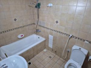 Et badeværelse på Cozy 1 Private room with netflix