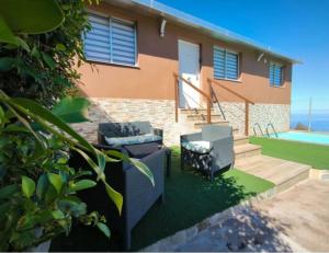 Balkón nebo terasa v ubytování La Chavera