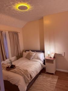 a bedroom with a bed and a light on the ceiling at Grand Haven Dudley in Dudley