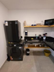 Кухня или мини-кухня в Studio Premium A7A - Recém Inaugurado, tudo novo
