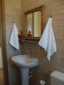 Koupelna v ubytování Pousada Chácara Mamma Gaia