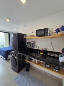 Kuchyň nebo kuchyňský kout v ubytování Studio A7-B Vista Incrível com piscina + 35 fotografií