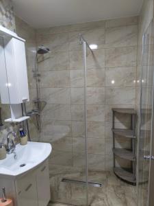 a bathroom with a shower and a sink at Luxury Heaven Vogošća in Vogošća +24 photos