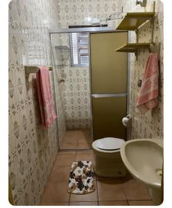 Koupelna v ubytování Casa aconchegante