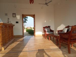 Posezení v ubytování Sunny Desert Camp