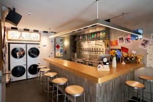 Lounge nebo bar v ubytování Tiaohai Living Youth Hotel