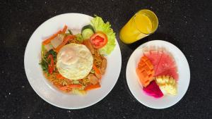 Jídlo v vily nebo okolí