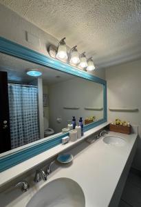 Ένα μπάνιο στο Stunning Seaside Condo on Sapphire Beach with Pool