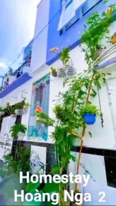 a building with a tree in front of it at Hoàng Nga Apartment Phan Thiết in Phan Thiet