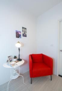 Et sittehjørne på 極簡旅行民宿 Simple Travel B&B