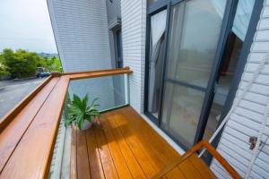 En balkong eller terrasse på 極簡旅行民宿 Simple Travel B&B