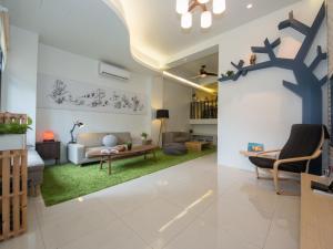 Et sittehjørne på 極簡旅行民宿 Simple Travel B&B