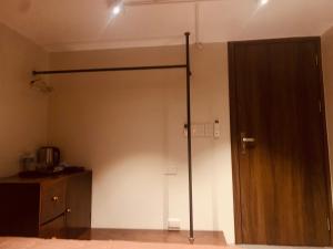 a room with a closet with a sliding door at Châu Home in Ninh Binh +8 photos