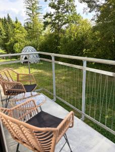 Zahrada ubytování EVERGREEN Tále Apartments