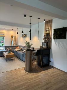 Kuchyň nebo kuchyňský kout v ubytování Chalet Amurg Arinis Gura Humorului