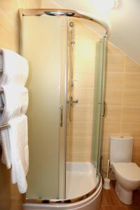 Koupelna v ubytování Sky Hotel