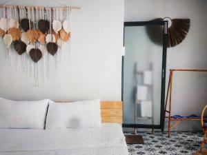 Ένα ή περισσότερα κρεβάτια σε δωμάτιο στο Ong 5 Homestay Can Tho