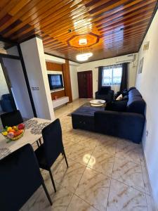 Et opholdsområde på Cozy Tower