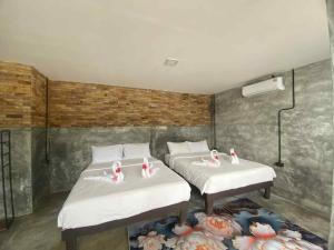 Postel nebo postele na pokoji v ubytování Family view A3